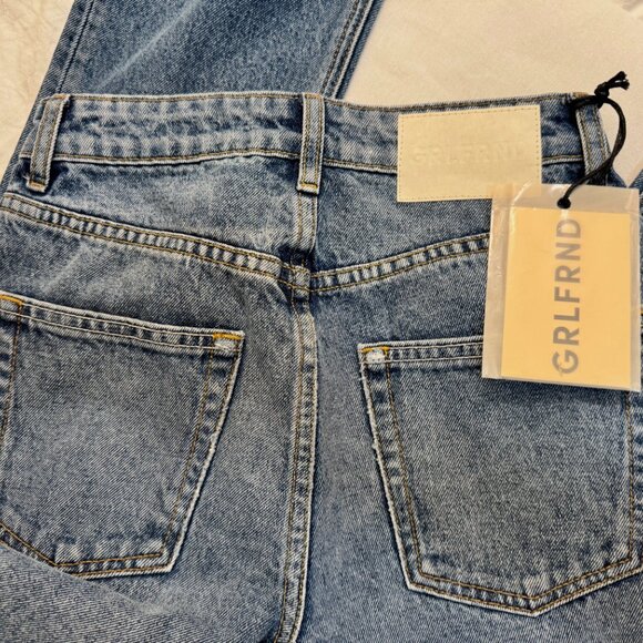 GRLFRND , Karolina, high rise straight crop denim 23W, NWT - Picture 4 of 8